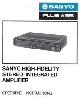 Sanyo PLUS-A35 - Owners Manual 